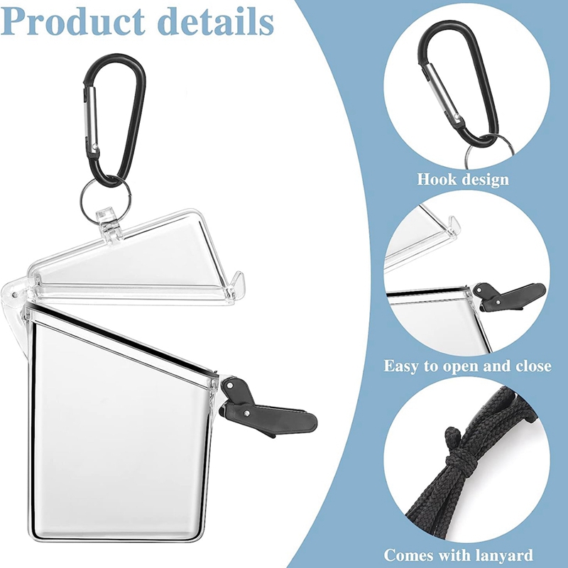 3 Pack Waterproof Id Card Badg - Lanyard Badge Holder 评论和价格