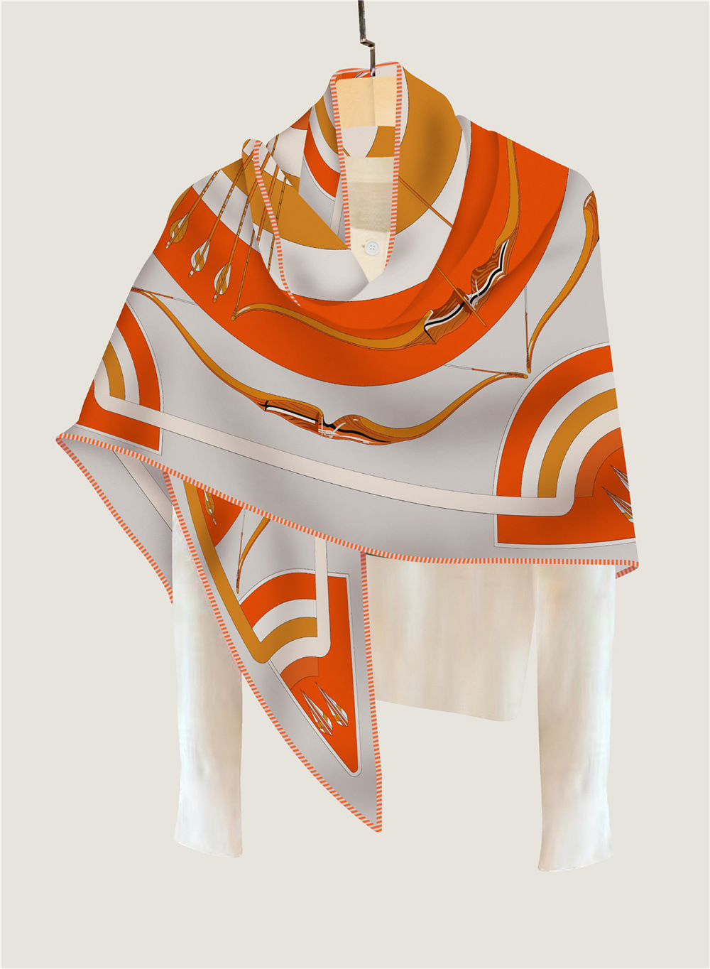 Triangle Cashmere Silk Scarf L - Pashmina Wrap Large 评论和价格