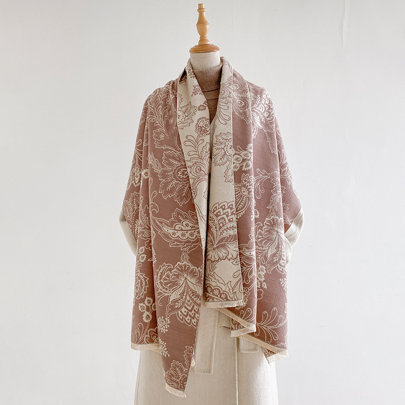 Women Scarf Paisley Floral Dou - Pashmina Wrap Large 评论和价格