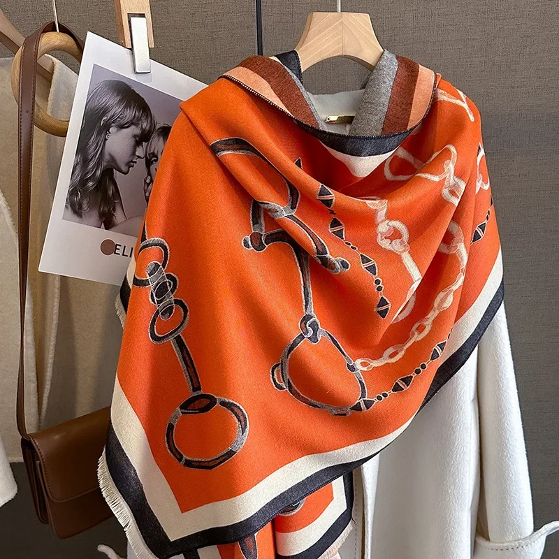 2024 Luxury Warm Pashmina Shaw - Woven Scarf Blanket 评论和价格