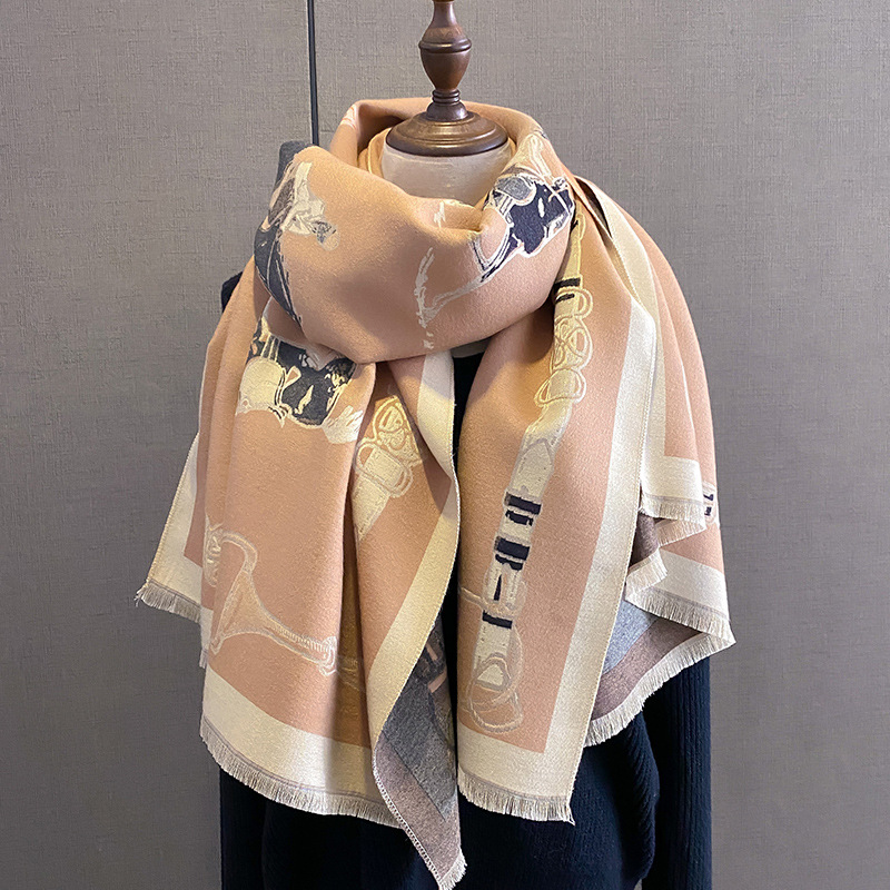 2024 Luxury Warm Pashmina Shaw - Woven Scarf Blanket 评论和价格