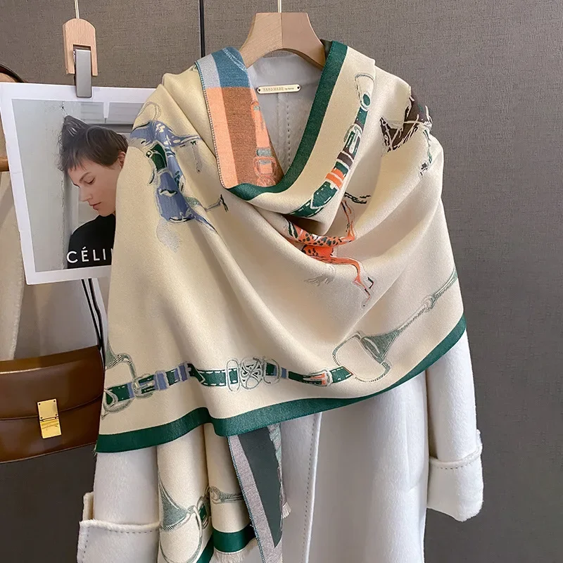 2024 Luxury Warm Pashmina Shaw - Woven Scarf Blanket 评论和价格